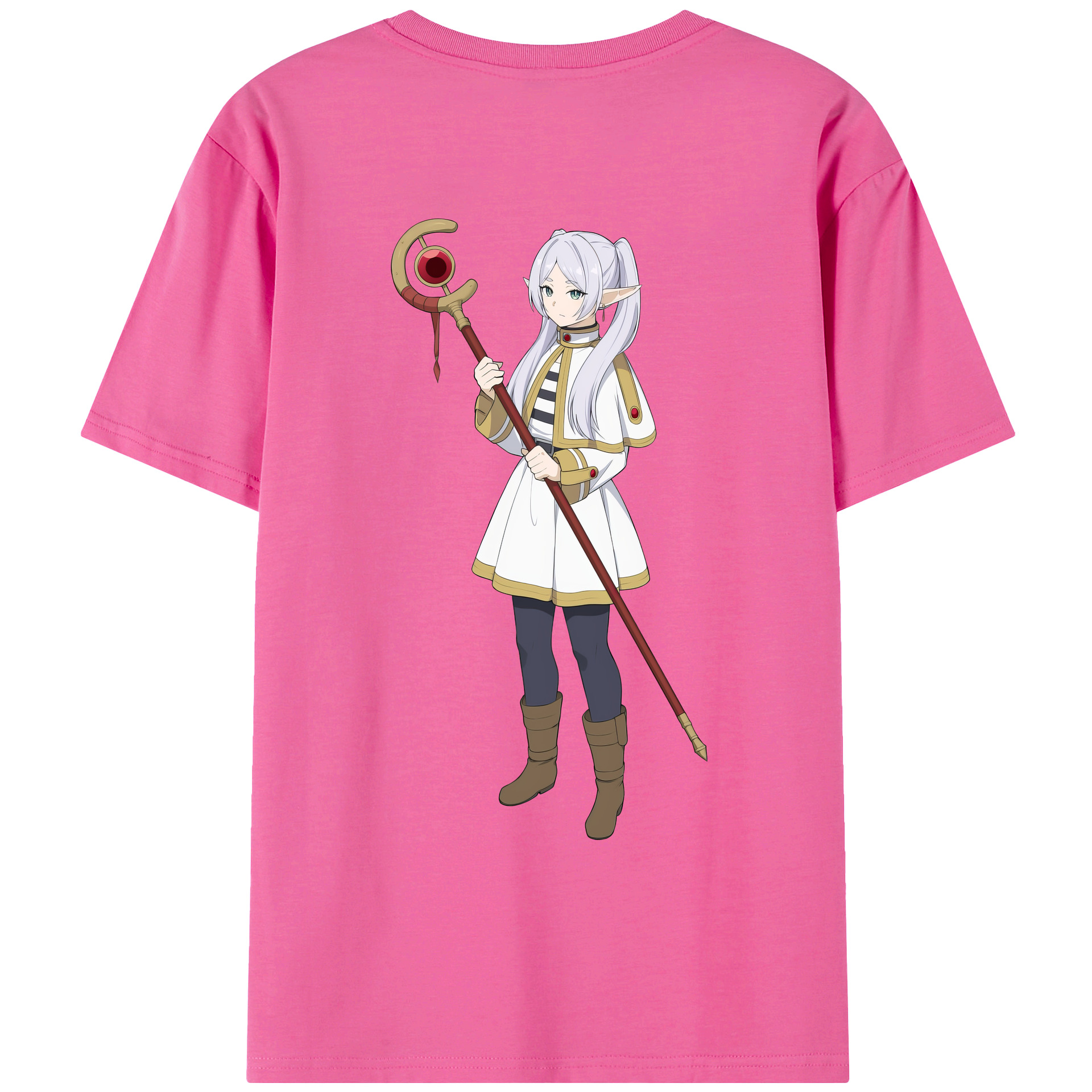（画像用） 葬送のフリーレン Frieren レディース半袖Tシャツ(バックプリント)